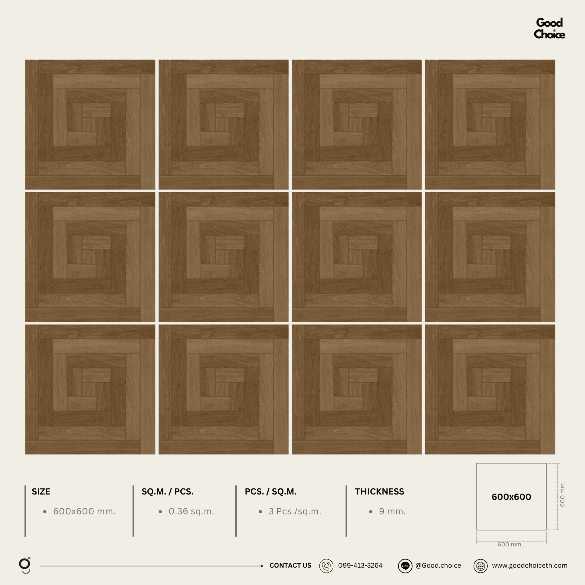 60Y21 Wooden look Tile
