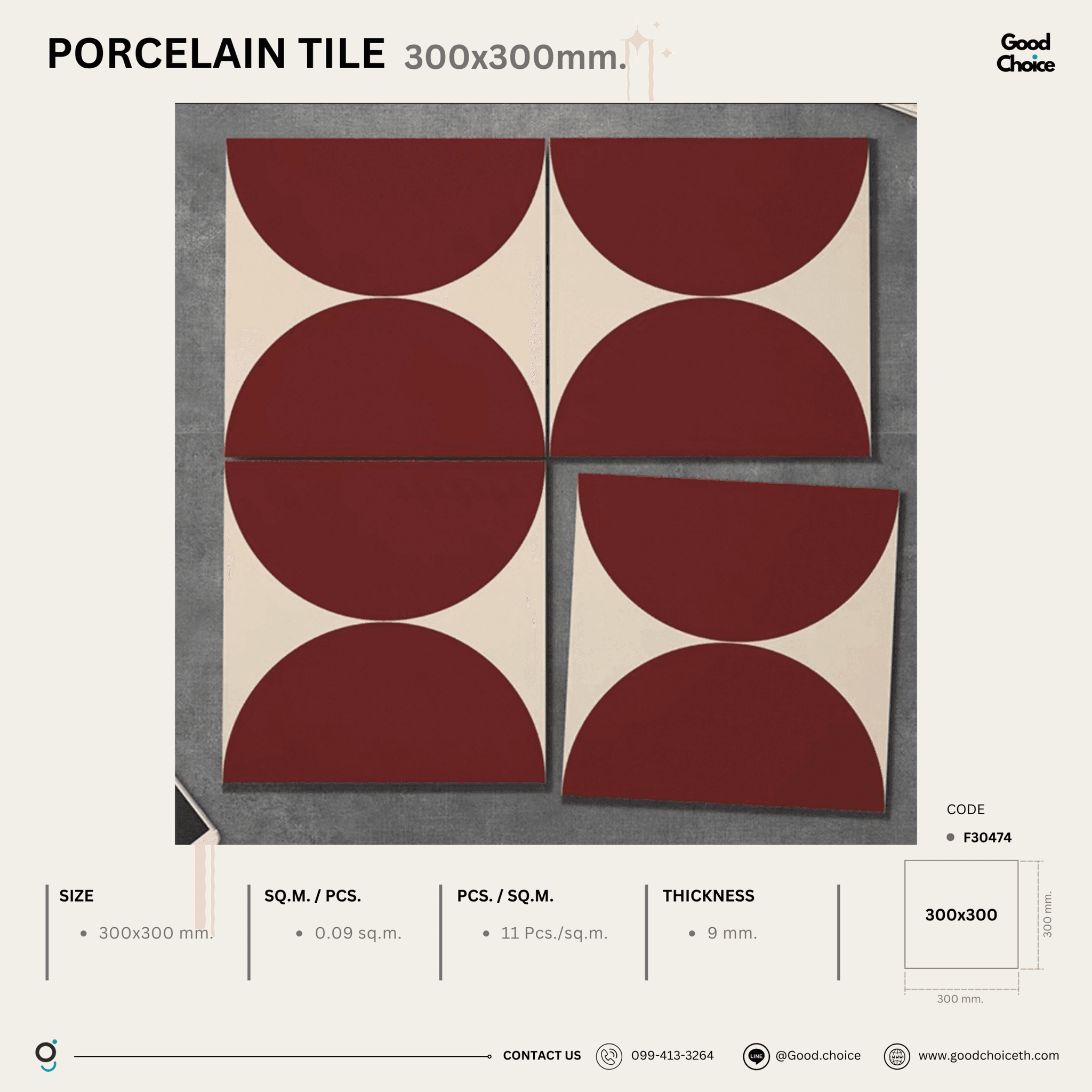 F30474 Porcelain Series