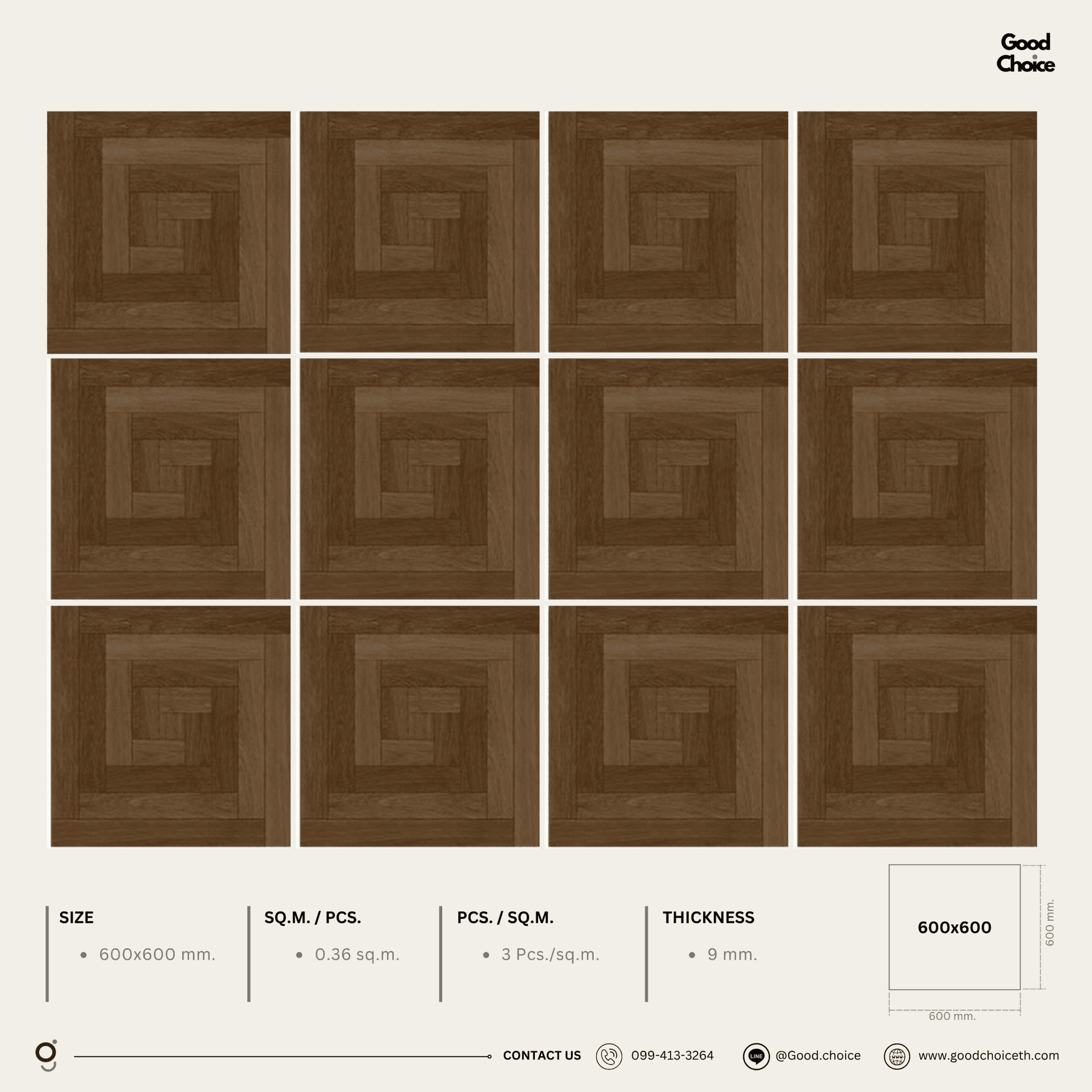 60Y22 Wooden look Tile