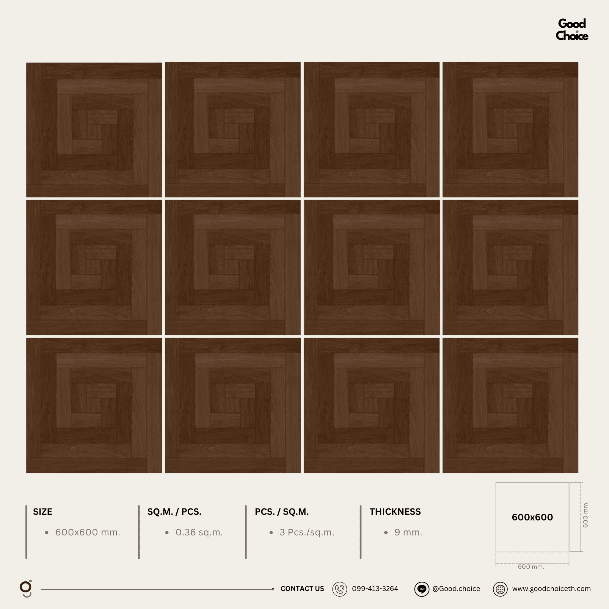 60Y23 Wooden look Tile