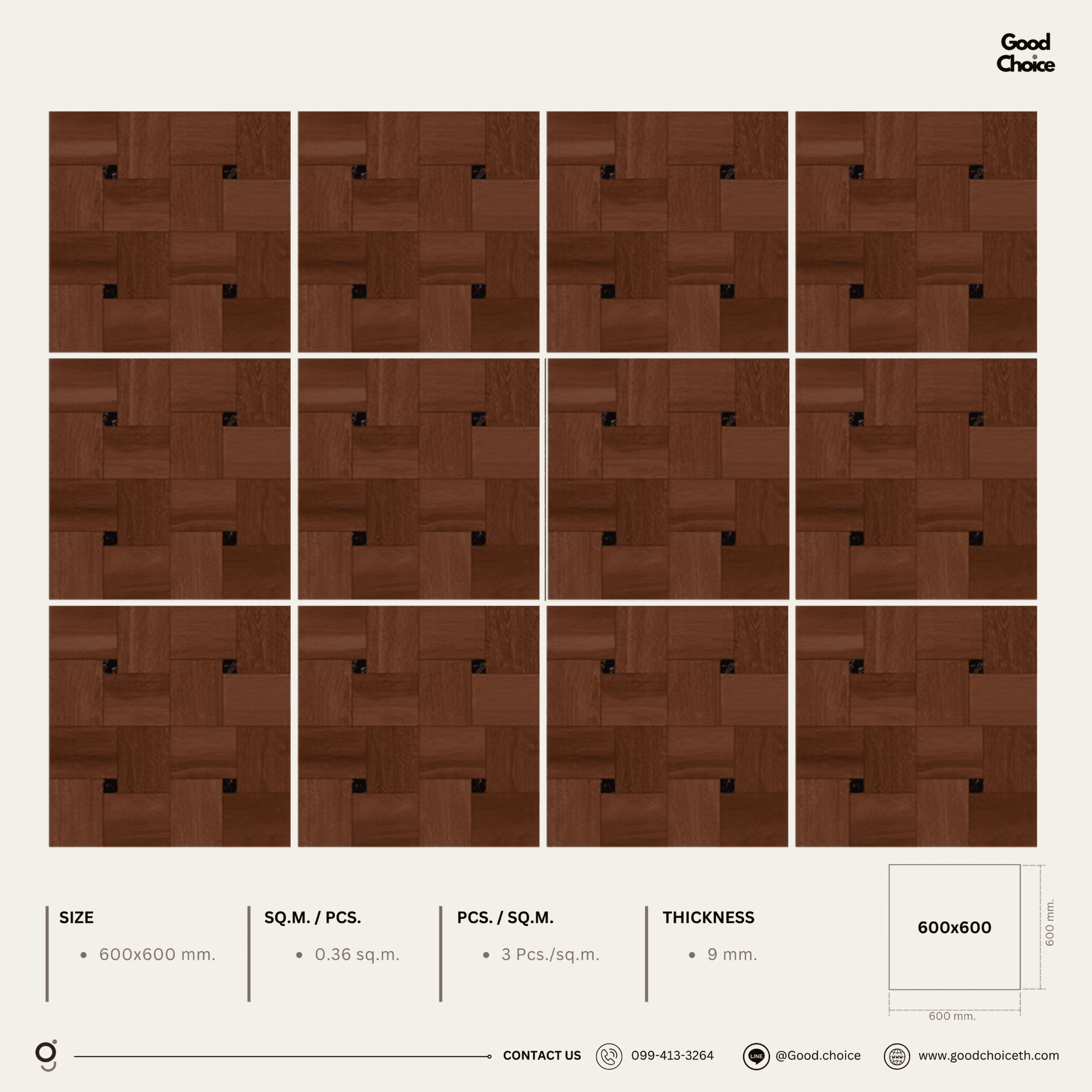 60Y27 Wooden look Tile