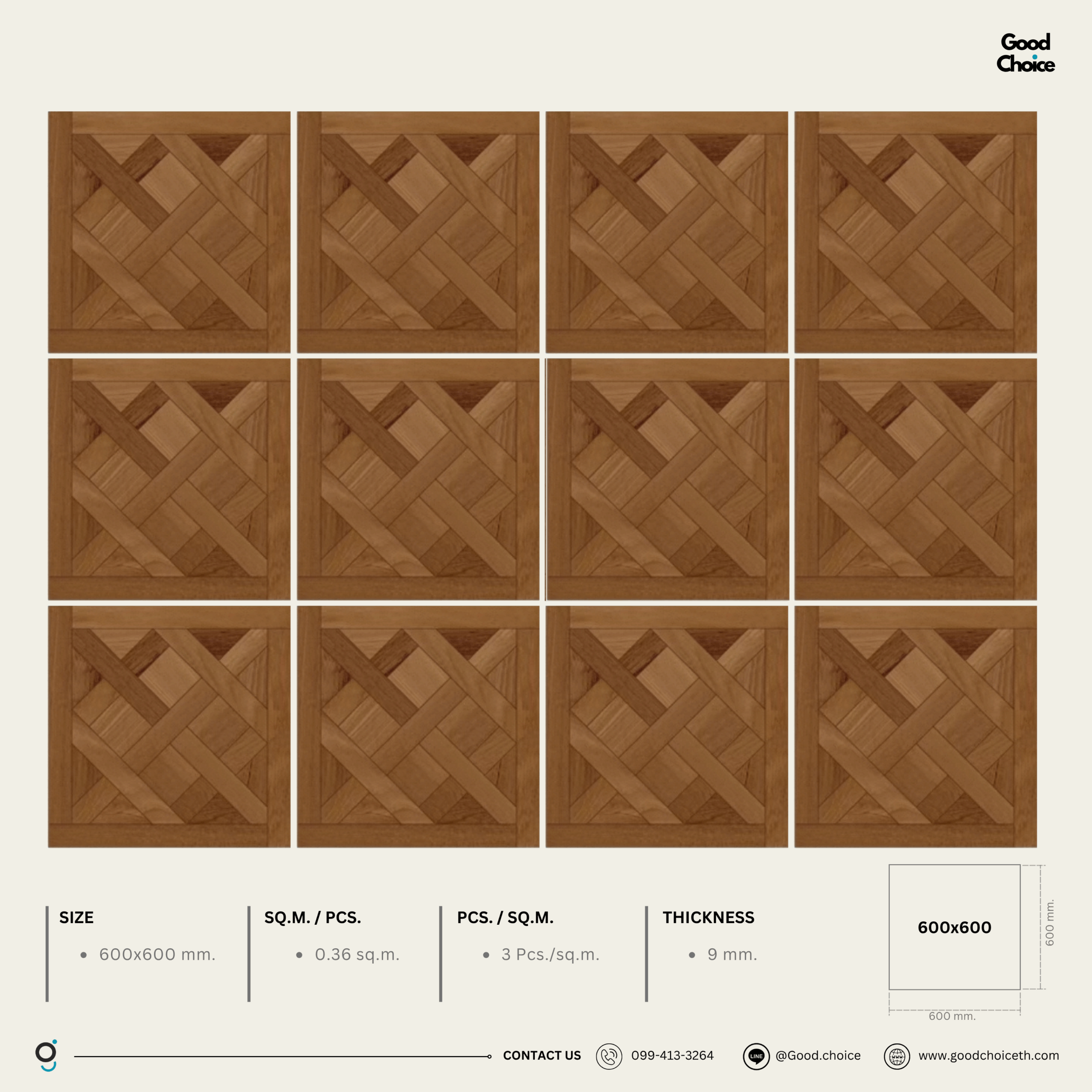 60Y32 Wooden look Tile