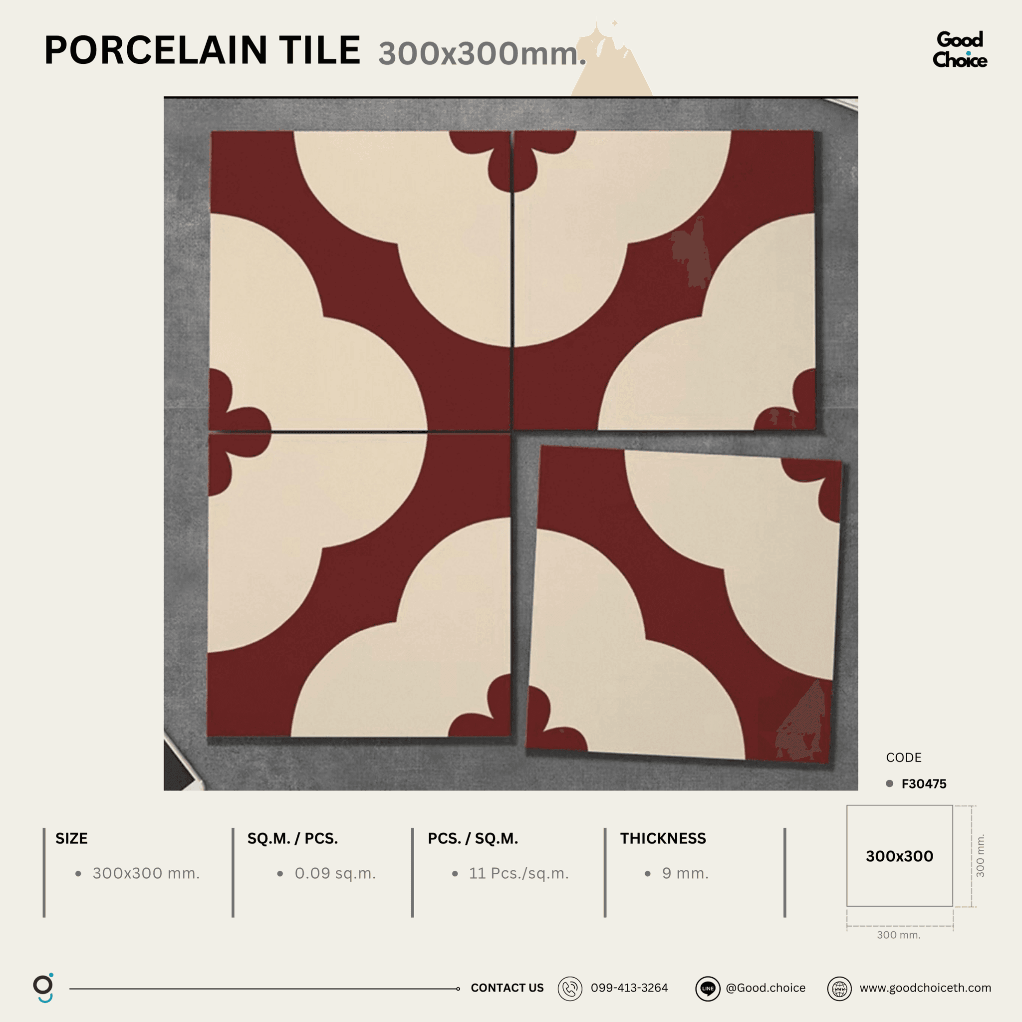 F30475 Porcelain Series