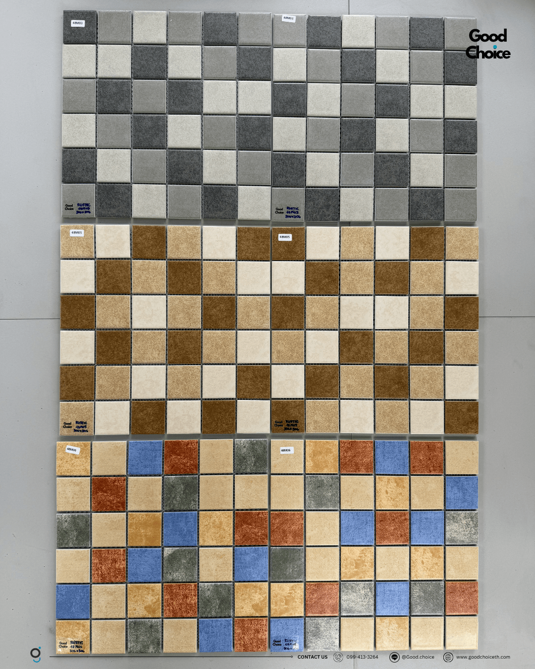 Rustic mini mosaic