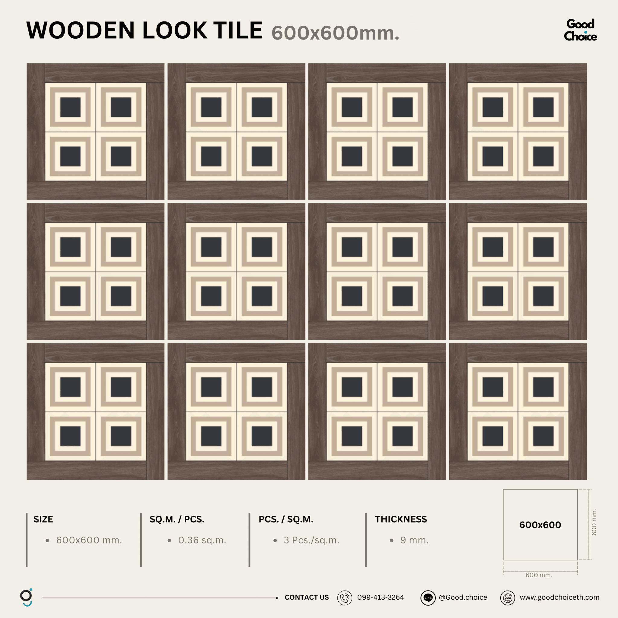 F6110G Wooden look Tile
