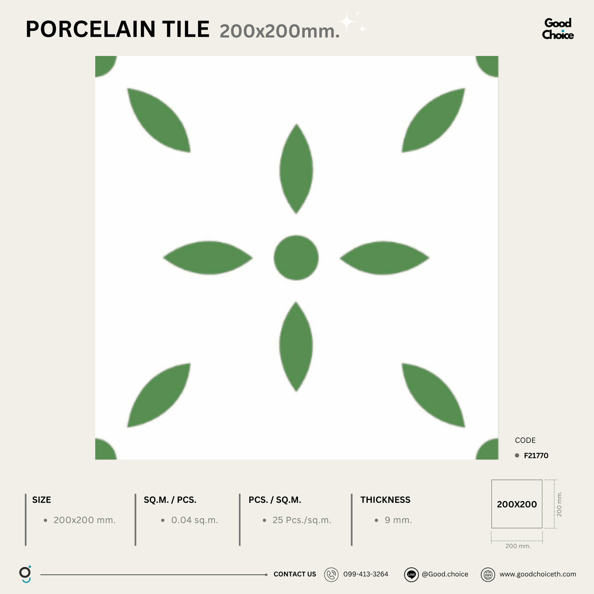 F21770 Porcelain Series