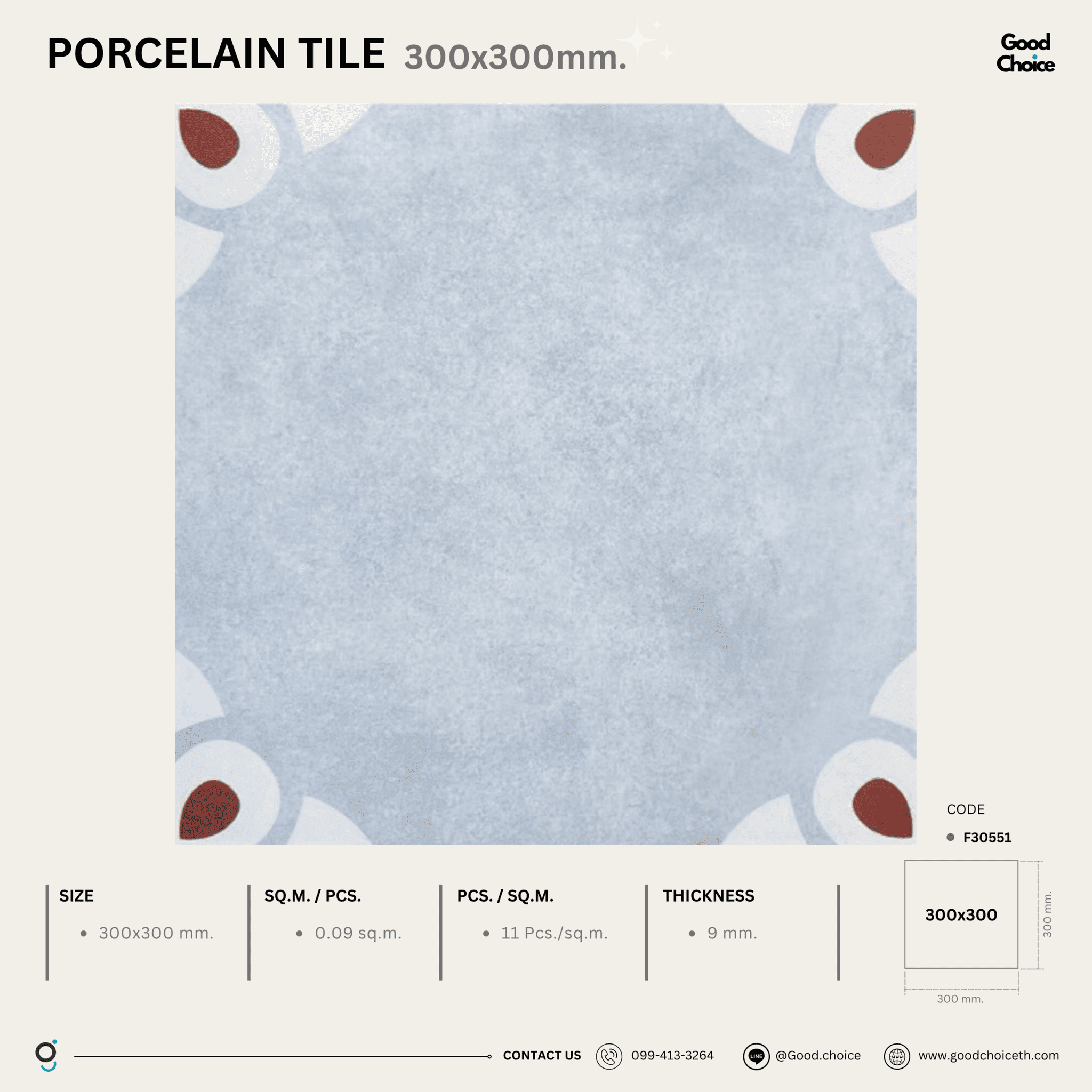 F30551 Porcelain Series