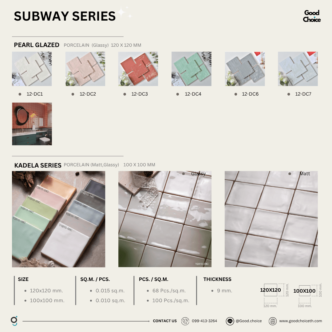 Pearl Glazed Square (Glossy)