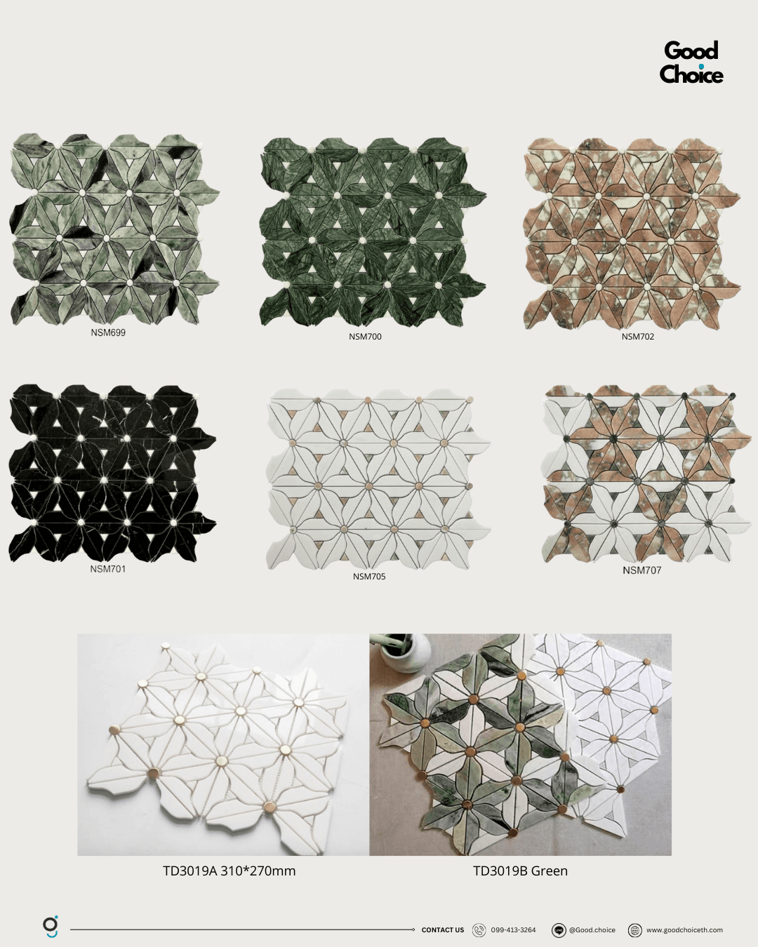 Natural Marble Stone Mosaic