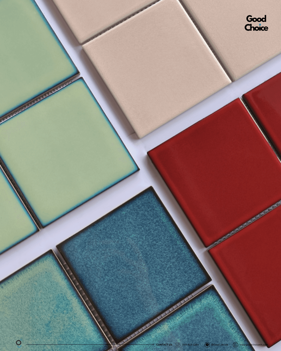 Retro-style tiles series (glossy)