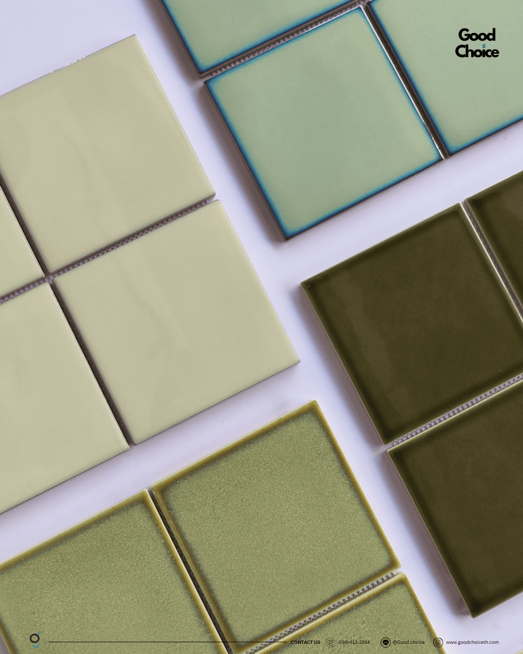 Retro-style tiles series (glossy)